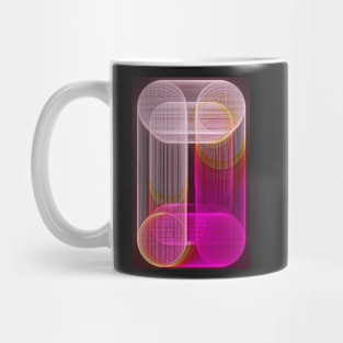 geometric shapes moving and forming complex patterns Mug